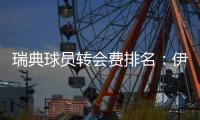 瑞典球员转会费排名：伊萨克居首&伊布次席，伊兰加6140万欧第三