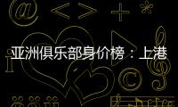 亚洲俱乐部身价榜：上港恒大前2 前10无日韩
