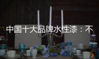 中国十大品牌水性漆：不断创新 开拓新的经济增长点