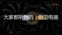 大家都听我的，厨卫电器请选金牌电器!