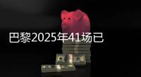巴黎2025年41场已取得34胜�，追平2024年53场的总胜场数