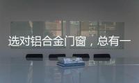 选对铝合金门窗，总有一束光住进来!