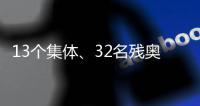 13个集体
、32名残奥健儿被授予中国青年五四奖章