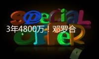 3年4800万
！邓罗合同保障部分1880万 第一年1680万+第二年200万