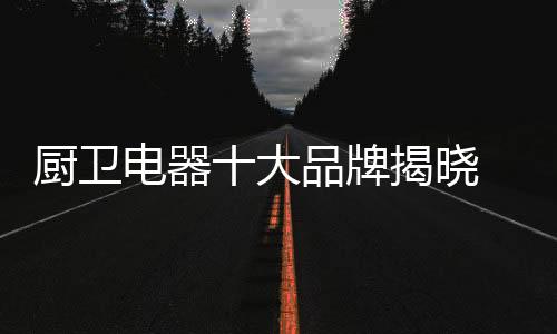 十大厨卫品牌——威力