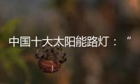 中国十大太阳能路灯�：“强”产品	，“健”服务