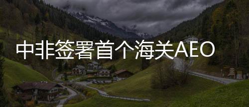 中非不断扩大AEO互认国家范围