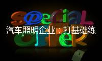 汽车照明企业：打基础练“内功” 谋转型提升软实力
