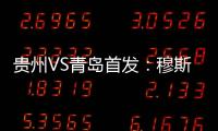 贵州VS青岛首发
：穆斯利单箭头 刘健前腰外援冲锋
