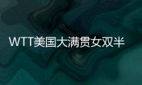 WTT美国大满贯女双半决赛
：王艺迪/蒯曼战胜郑怡静/李昱谆